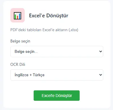 Excel'e D�n��t�r