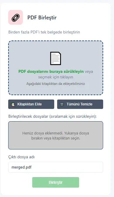 PDF Birle�tir