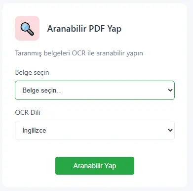Aranabilir PDF (OCR)