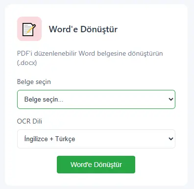 Word'e D�n��t�r